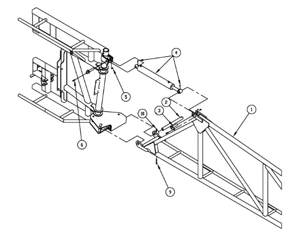 BN305621 - Палец цилиндра гидр. стрелы опрыск. Patr. 3330