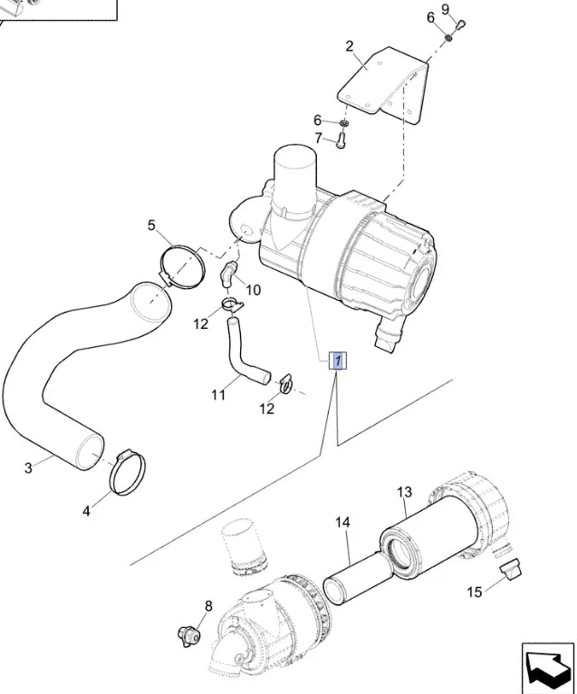 87637579 - Фильтр в сборе