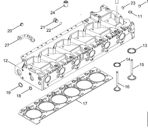 87737237 - Прокладка ГБЦ ДВС Cummins T8/Mg.