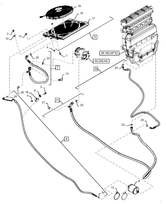 51506462 - Трубка системы кондиционирования